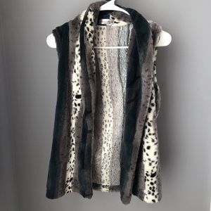 Multicolor Faux Fur Vest